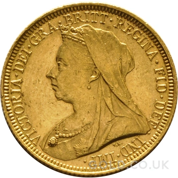 1894 Gold Sovereign Coin Queen Victoria Old Head Sydney