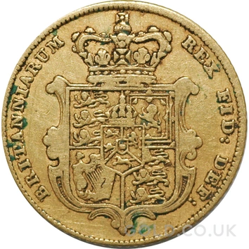 1828 Gold Half Sovereign George IV