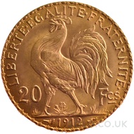 Gold 20 French Francs - Marianne Rooster (Best Value)