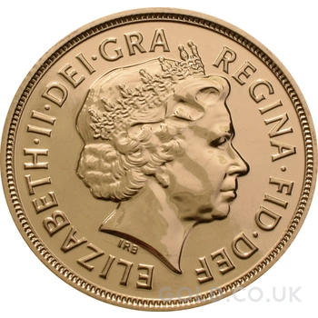 2015 Gold Sovereign Coin Elizabeth II Fourth Head
