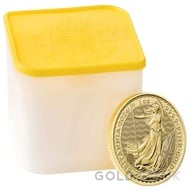 Tube of 10 One Ounce Britannia Gold Coins (2024)
