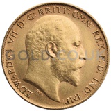 1908 Edward VII Gold Half Sovereign (Melbourne Mint)