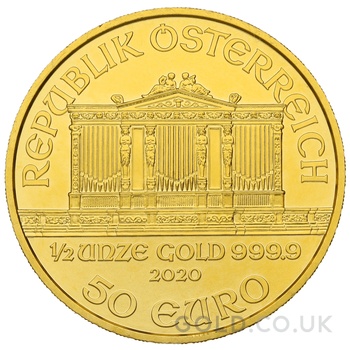 2020 1/2oz Austrian Gold Philharmonic Coin