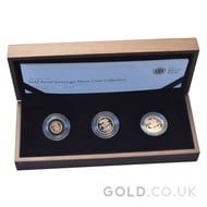 Gold Proof Sovereign Standard Three Coin Boxed Set (2010)