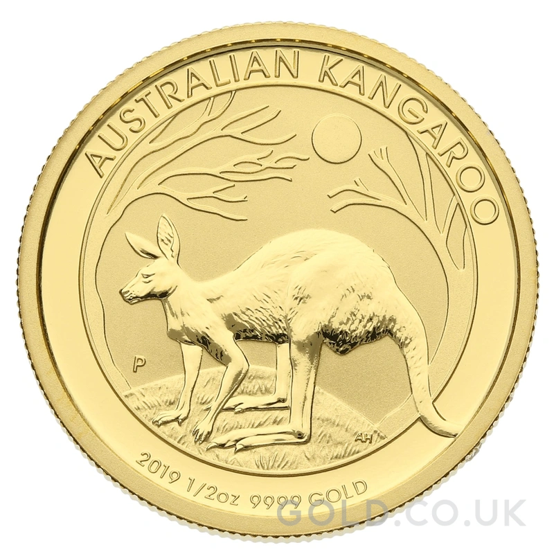 2019 1/2oz Australian Kangaroo Gold Nugget Coin