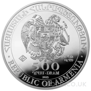 2025 Armenian Noah's Ark Silver Coin 1oz