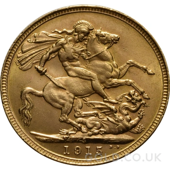 1915 Gold Sovereign Coin George V Sydney