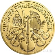 Gold Philharmonic Tenth Ounce Coin (Best Value)