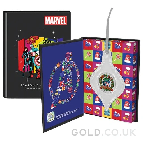 2023 Marvel Season’s Greetings 1oz Silver Coin Boxed