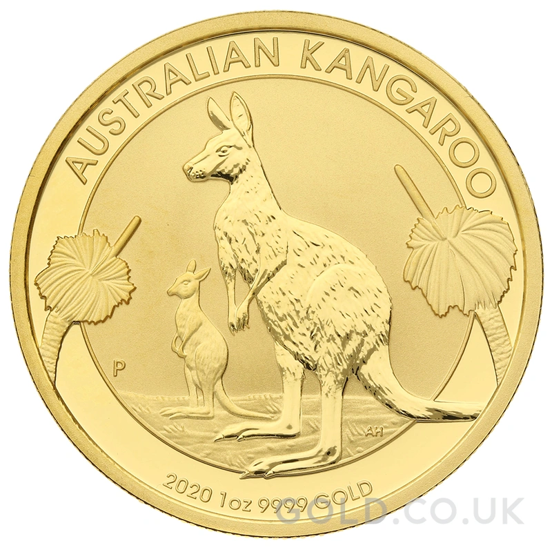2020 1oz Australian Kangaroo Gold Nugget Coin