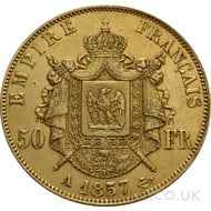 Gold 50 French Francs