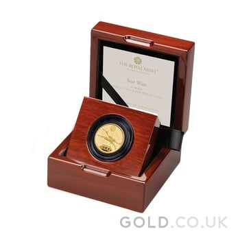 2024 1/4oz X-Wing Star Wars Proof Gold Coin Boxed