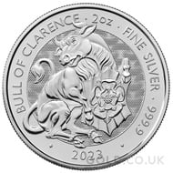 The Bull of Clarence - Tudor Beasts 2oz Silver Coin (2023)