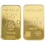 1oz Gold Bars (Pre Owned)