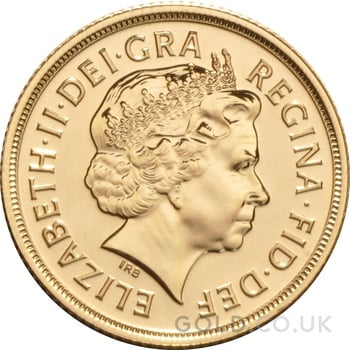 Elizabeth II Fourth Head Gold Sovereign Gift Boxed