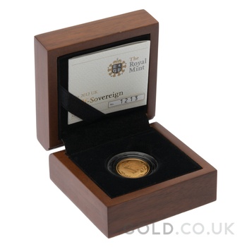 2012 Proof Gold Half Sovereign Boxed