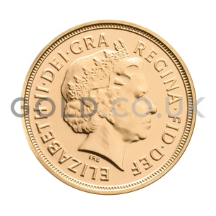2012 Elizabeth II Fourth Head Gold Half Sovereign