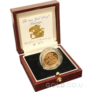 Gold Proof Sovereign Boxed (1994)