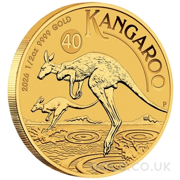 2026 1/2oz Australian Kangaroo Gold Nugget Coin