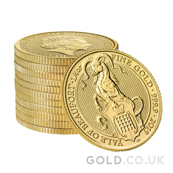 2019 1/4oz Yale of Beaufort Gold Coin Queen's Beasts