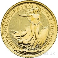 Quarter Ounce Britannia Gold Coins (2019)