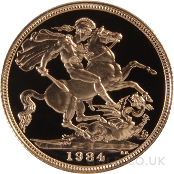 1985 Proof Gold Sovereign 4 Coin Set Boxed