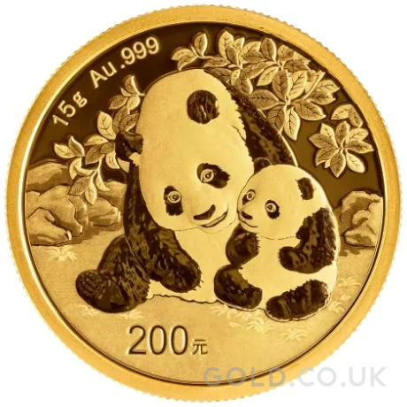 2024 15g Chinese Panda Gold Coin