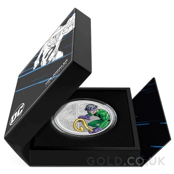2023 The Riddler DC Villains 1oz Proof Silver Coin Boxed