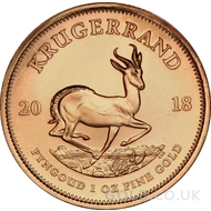 2018 Gold Krugerrand Coin 1oz