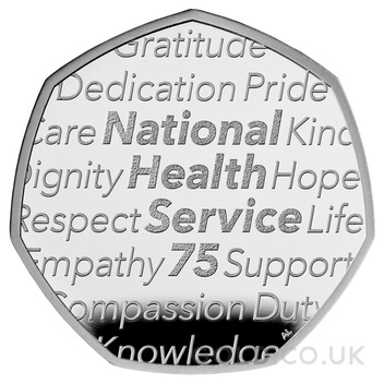 2023 Proof 50p Silver Coin 75 Years of the NHS Boxed