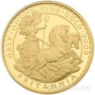 2009 1/2oz Gold Proof Britannia Coin