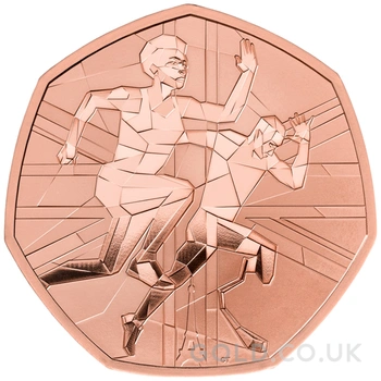 2024 Proof 50p Team GB Olympics Gold Coin Boxed