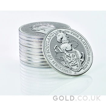 2019 1oz Unicorn of Scotland Platinum Coin Queen's Beasts