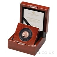 King Charles III Coronation Quarter-Sovereign Gold Proof Coin Boxed (2023)