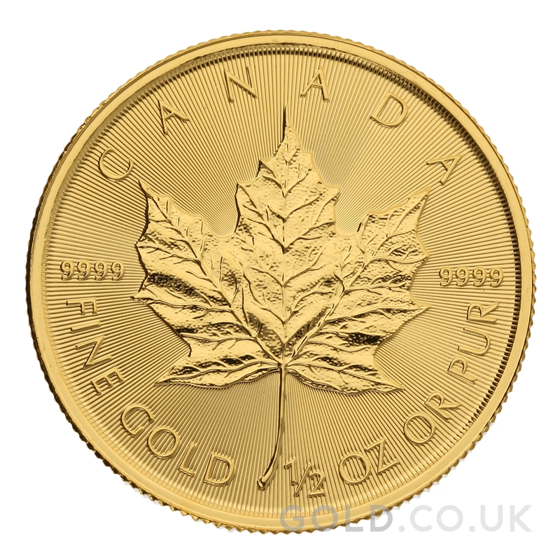 2022 1/2oz Canadian Maple Leaf Gold Coin