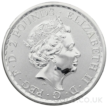 2018 1oz Silver Britannia Coin Dog Privy Edge