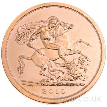 2010 Gold £5 Coin Brilliant Uncirculated Boxed
