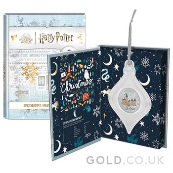 2023 1oz Harry Potter Silver Coin Season’s Greetings Boxed