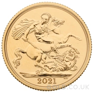 2021 Gold Sovereign Coin Elizabeth II