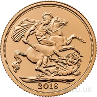2018 Elizabeth II Fifth Head Gold Sovereign