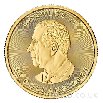 2026 Canadian Maple Leaf Gold Coin 1oz