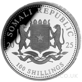 2025 1oz African Wildlife Leopard Silver Coin