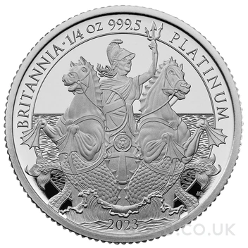 2023 Proof 1/4oz Platinum Britannia Coin Boxed