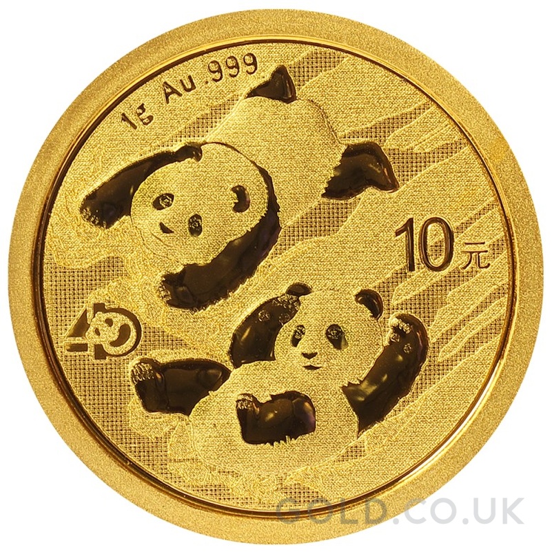 2022 1g Chinese Panda Gold Coin