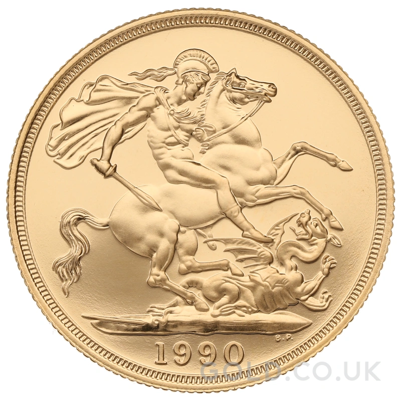 1990 Proof £2 Coin Gold Double Sovereign