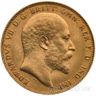 Gold Sovereign Coin Edward VII