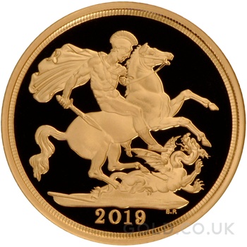 2019 Proof Gold Sovereign Boxed