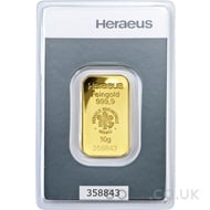 10g Heraeus Gold Bar