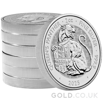 2025 Queen's Panther - Tudor Beasts 2oz Silver Coin
