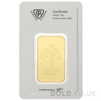 20g Gold Bar Metalor